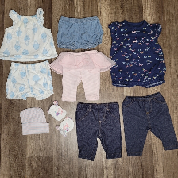 Huge lot of clothes for newborn girl 28 pcs - Picture 3 of 4